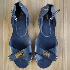 Tarbay Tajali Blue Leather Sandals Women's Size 9